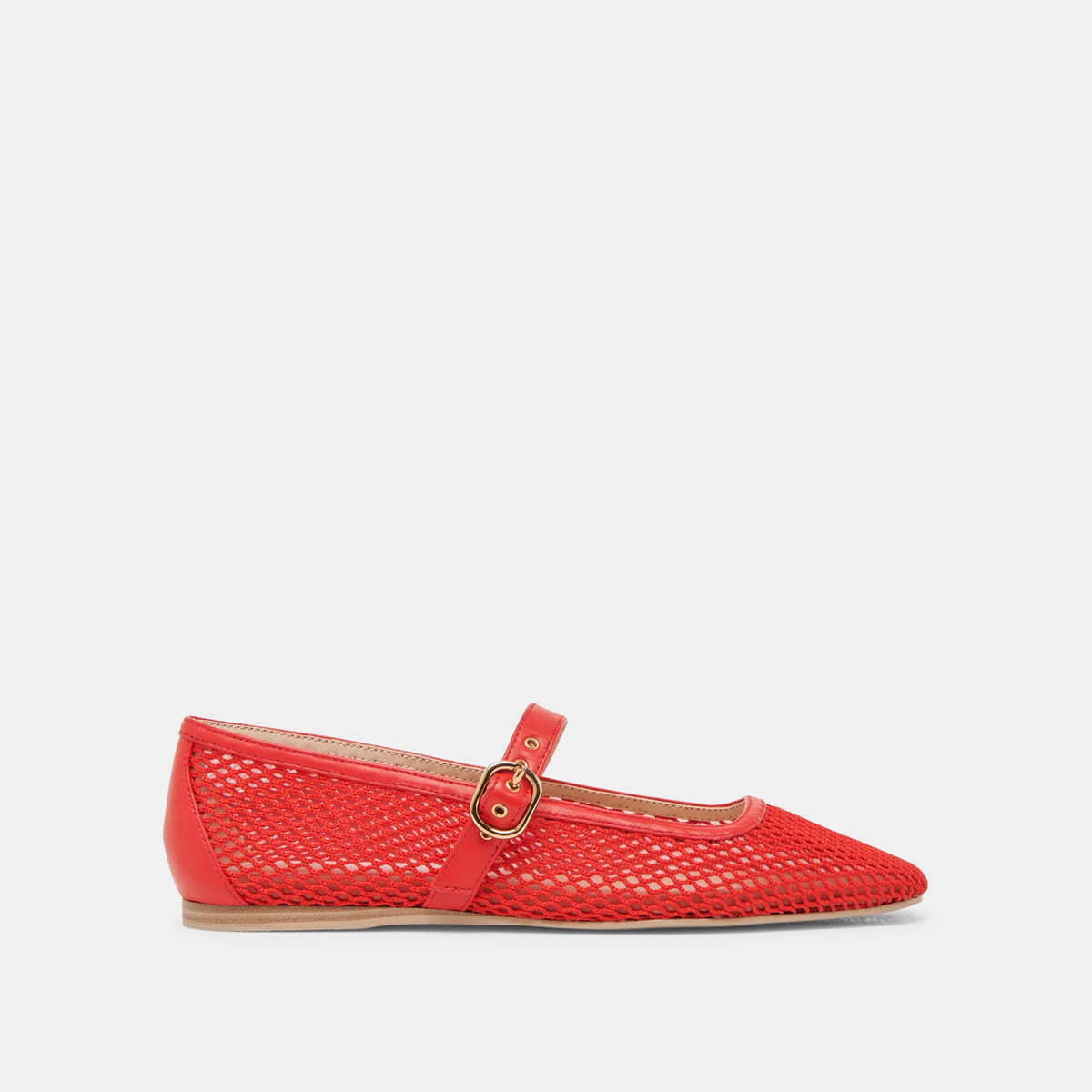 RODNI MESH BALLET FLATS CHILI WOVEN MESH | Dolce Vita