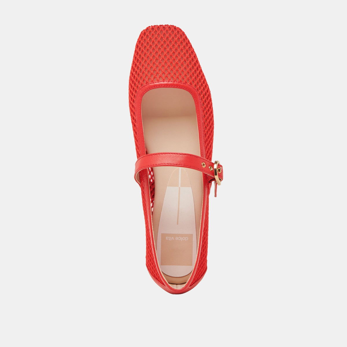RODNI MESH BALLET FLATS CHILI WOVEN MESH | Dolce Vita