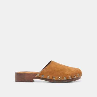 Alanis Chestnut Suede Flats | Dolce Vita