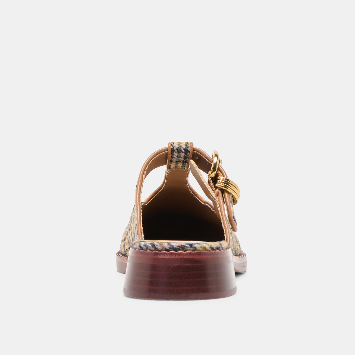 Harlah Yellow Plaid Tweed Flats | Dolce Vita