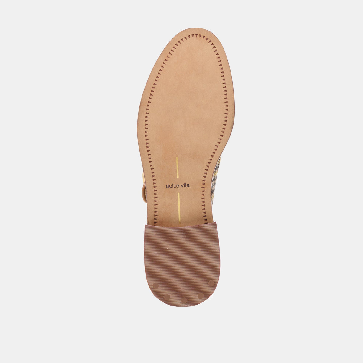 Harlah Yellow Plaid Tweed Flats | Dolce Vita