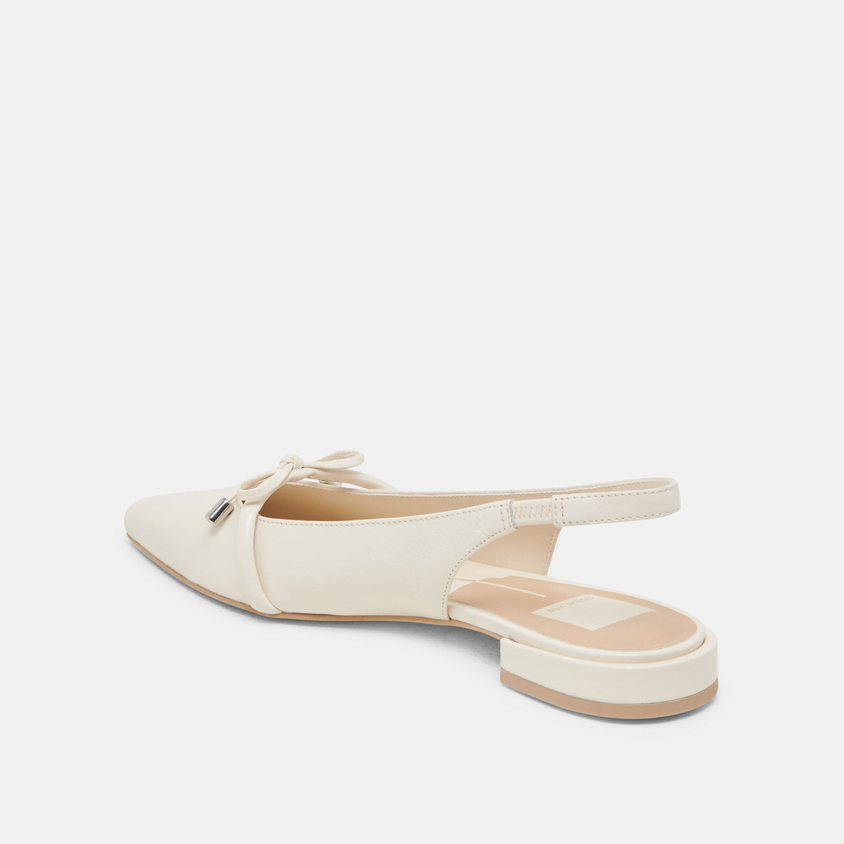PAYGE FLATS OFF WHITE CRINKLE PATENT | Dolce Vita