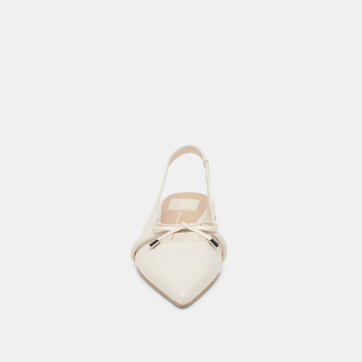 PAYGE FLATS OFF WHITE CRINKLE PATENT | Dolce Vita