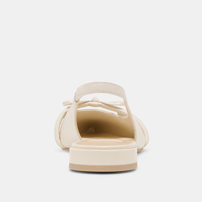 PAYGE FLATS OFF WHITE CRINKLE PATENT | Dolce Vita