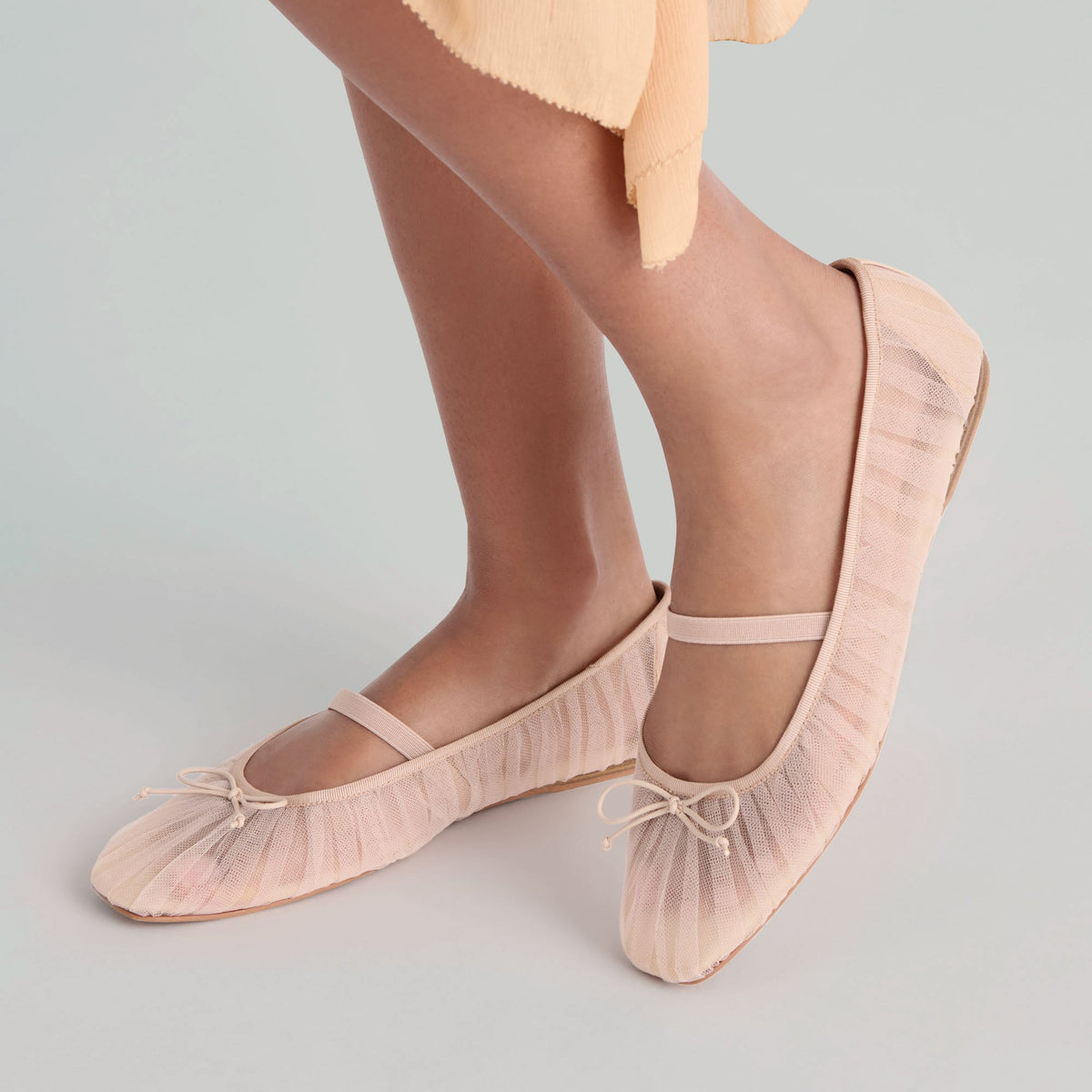 Raeven Praline Tulle Ballet Flats | Dolce Vita