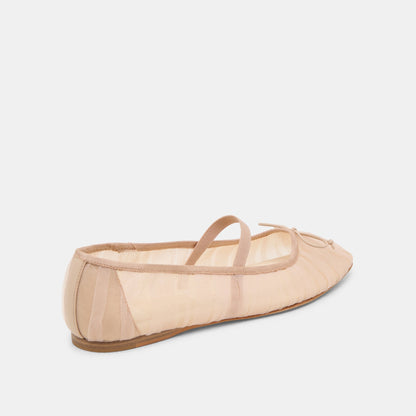 Raeven Praline Tulle Ballet Flats | Dolce Vita