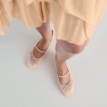 Raeven Praline Tulle Ballet Flats | Dolce Vita