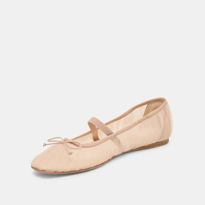 Raeven Praline Tulle Ballet Flats | Dolce Vita