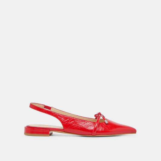 Payge Chili Crinkle Patent Flats | Dolce Vita