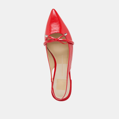 Payge Chili Crinkle Patent Flats | Dolce Vita