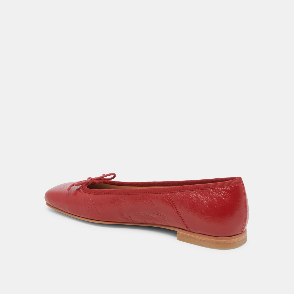 Anisa Ballet Flats RED CRINKLE PATENT | Dolce Vita