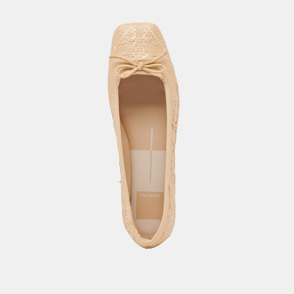 ANISA BALLET FLATS LT NATURAL WOVEN RAFFIA | Dolce Vita