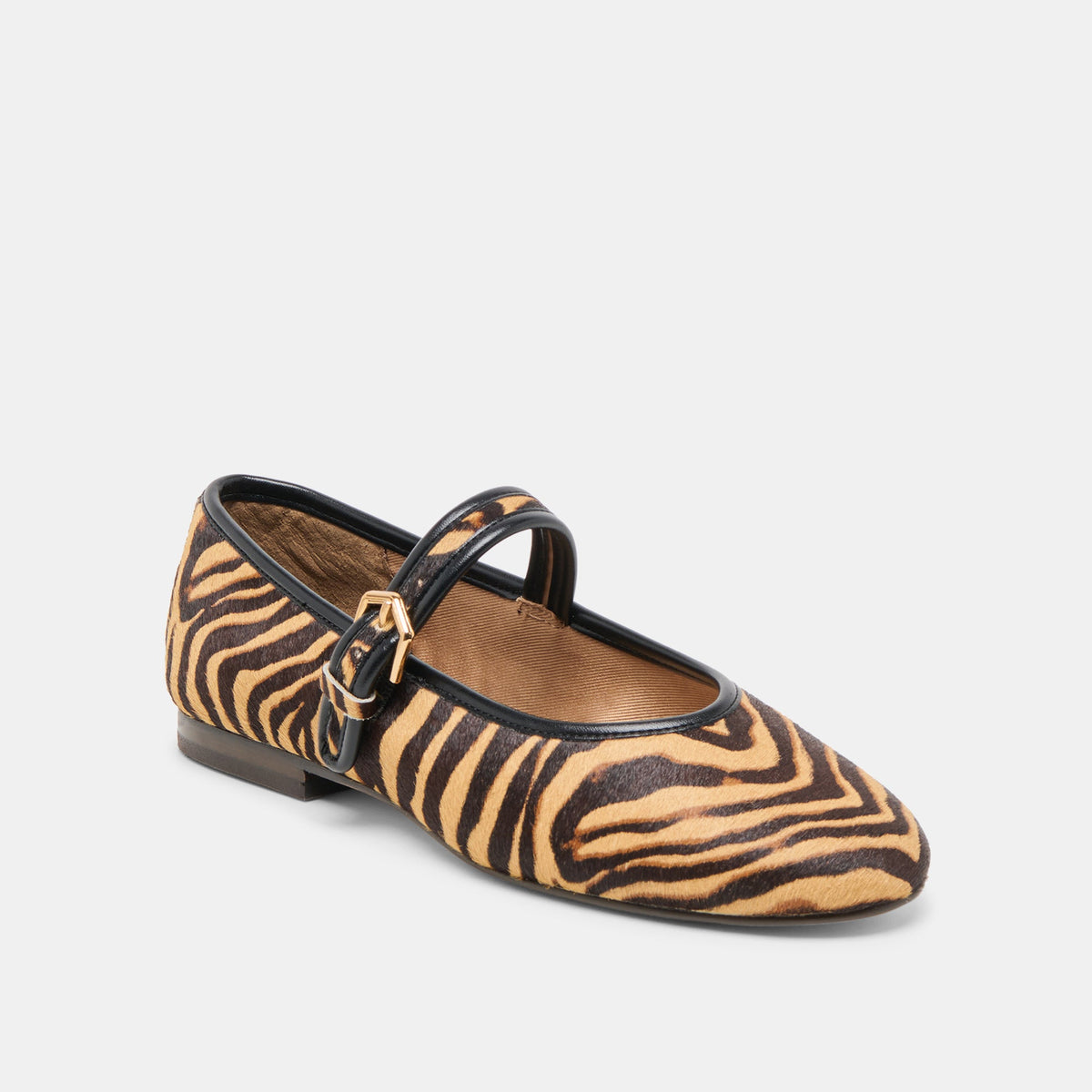 Roslyn Tiger Calf Hair Ballet Flats | Dolce Vita