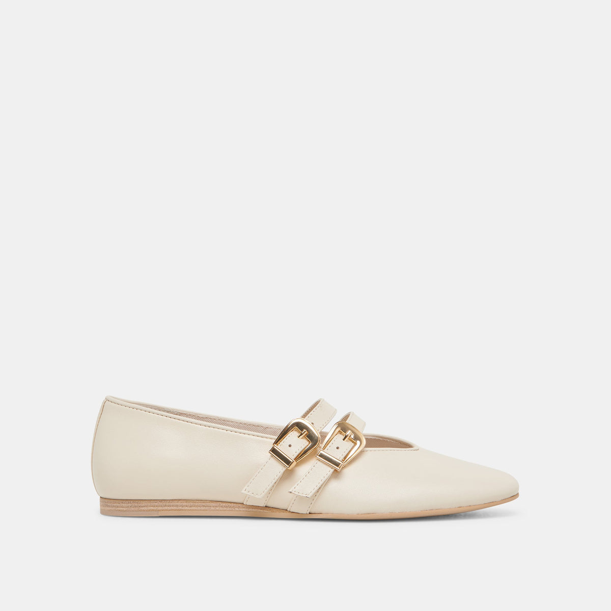 BAYLEE BALLET FLATS IVORY LEATHER | Dolce Vita