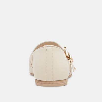 BAYLEE BALLET FLATS IVORY LEATHER | Dolce Vita