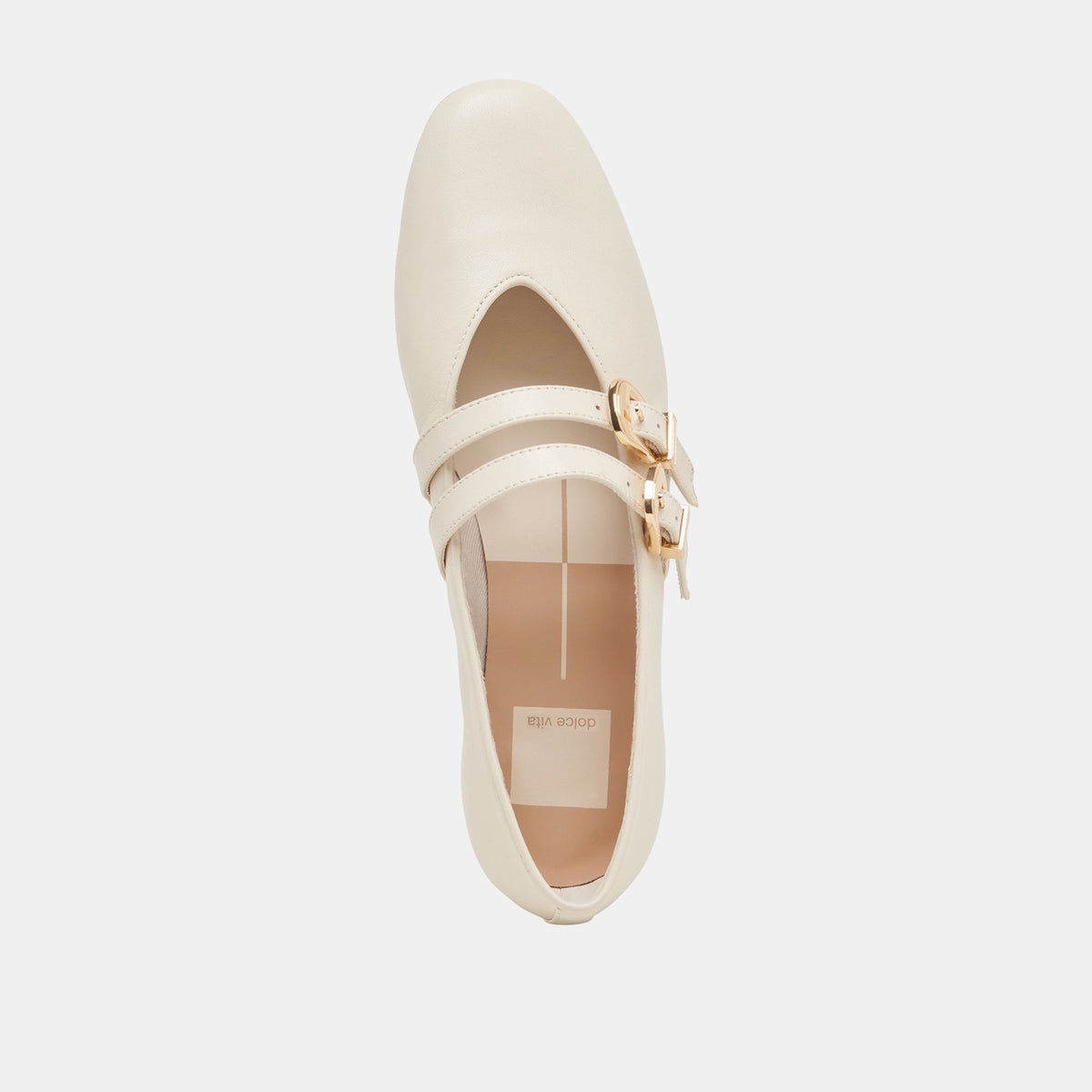 BAYLEE BALLET FLATS IVORY LEATHER | Dolce Vita