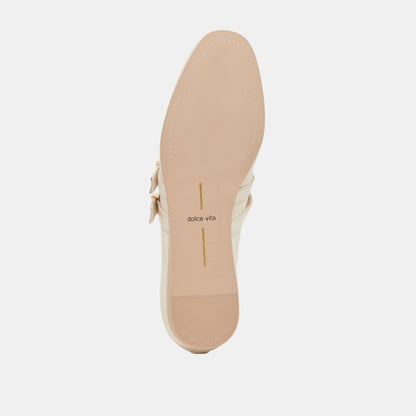 BAYLEE BALLET FLATS IVORY LEATHER | Dolce Vita