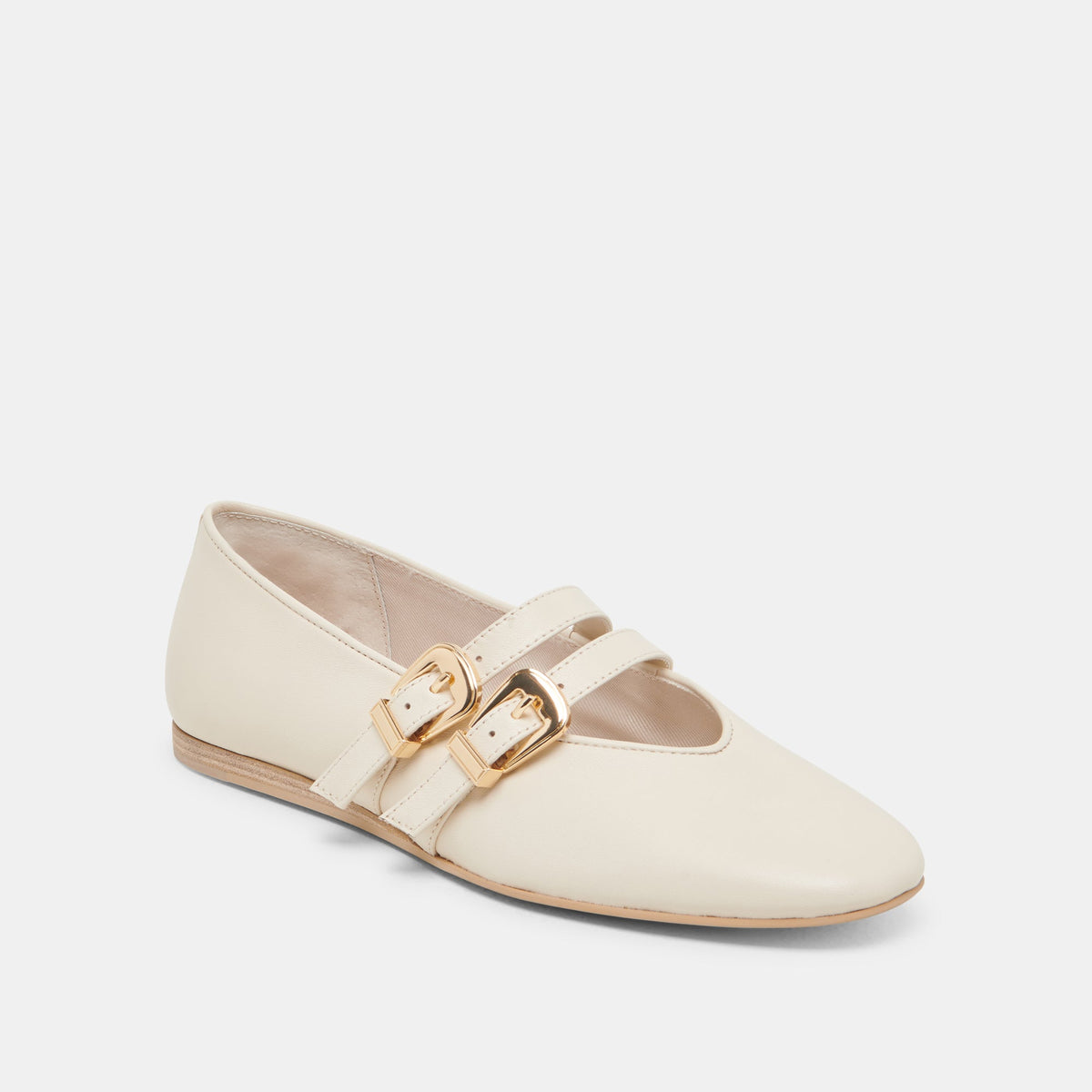BAYLEE BALLET FLATS IVORY LEATHER | Dolce Vita
