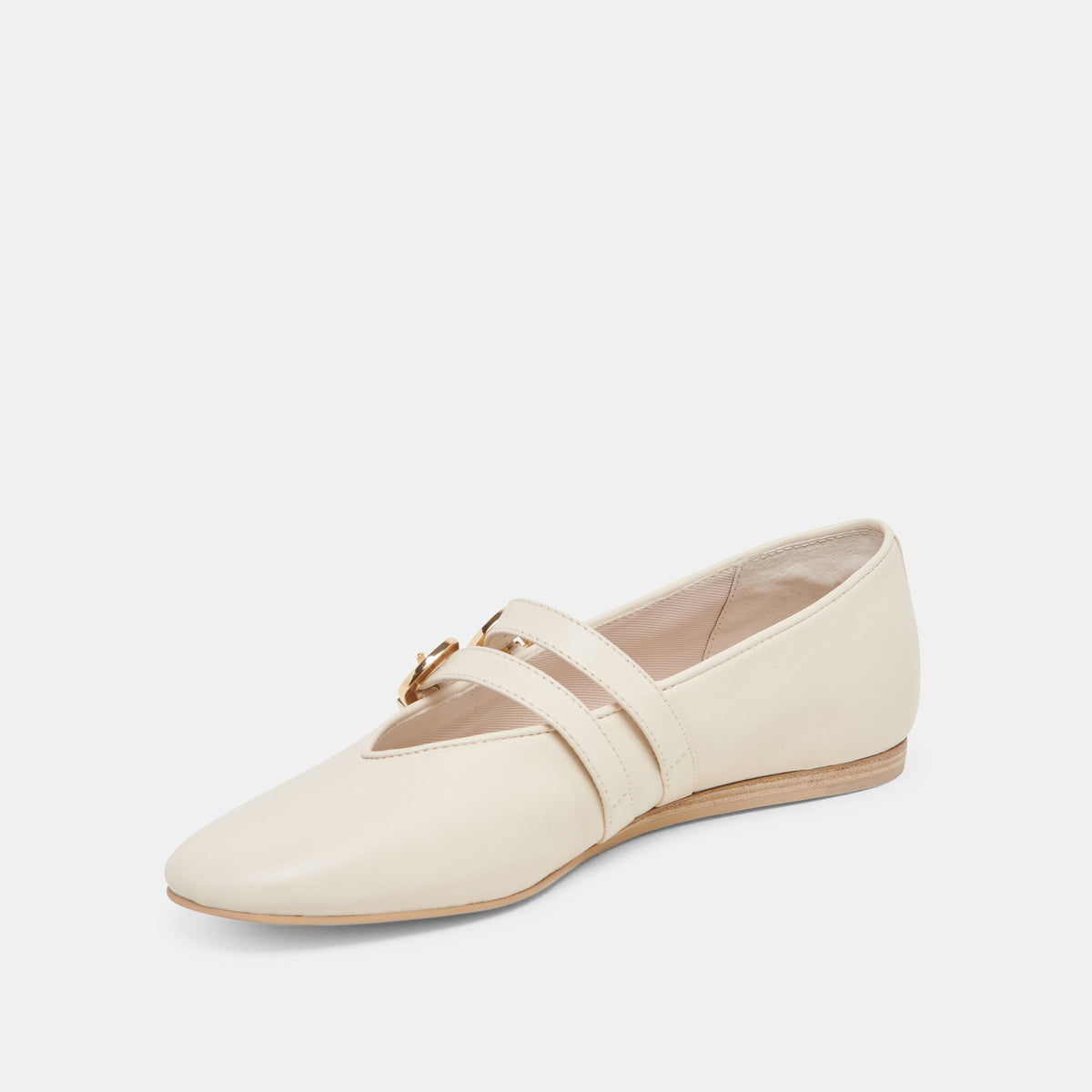 BAYLEE BALLET FLATS IVORY LEATHER | Dolce Vita