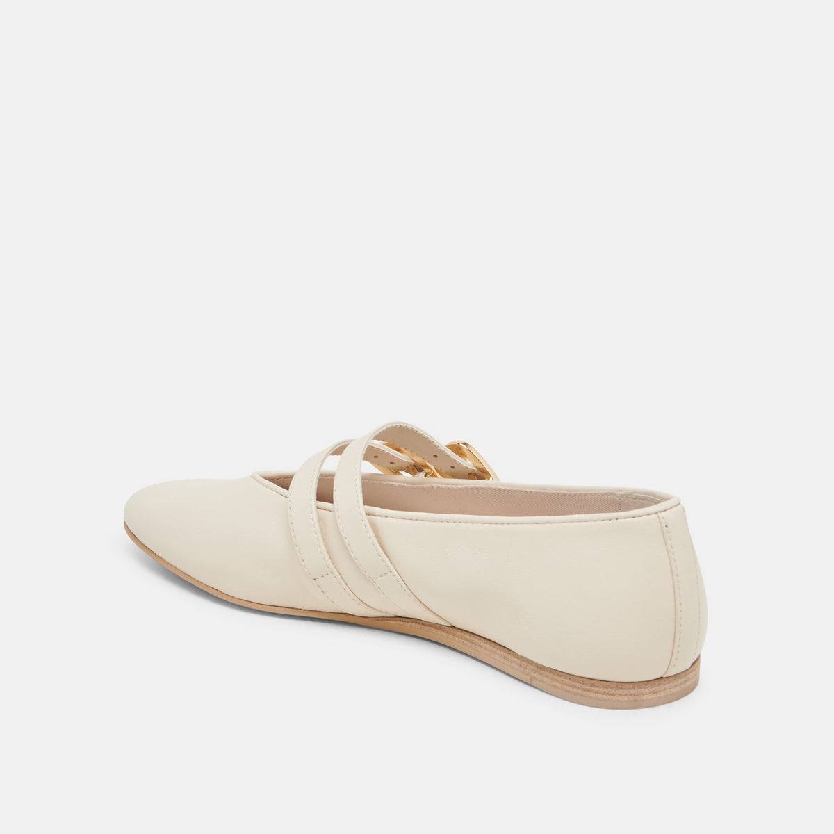 BAYLEE BALLET FLATS IVORY LEATHER | Dolce Vita