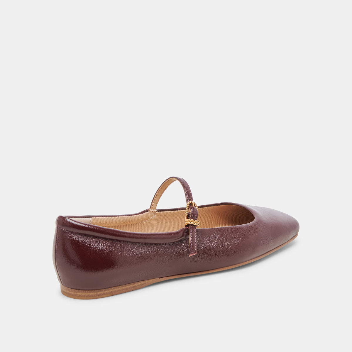 REYES BALLET FLATS CRANBERRY CRINKLE PATENT | Dolce Vita
