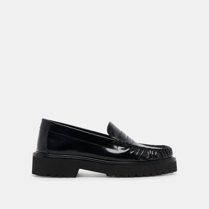 MAXWELL LOAFERS BLACK LEATHER | Dolce Vita