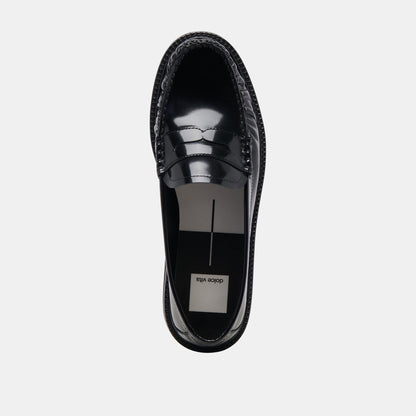 MAXWELL LOAFERS BLACK LEATHER | Dolce Vita