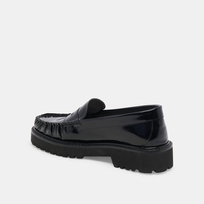 MAXWELL LOAFERS BLACK LEATHER | Dolce Vita