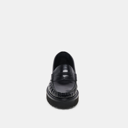 MAXWELL LOAFERS BLACK LEATHER | Dolce Vita