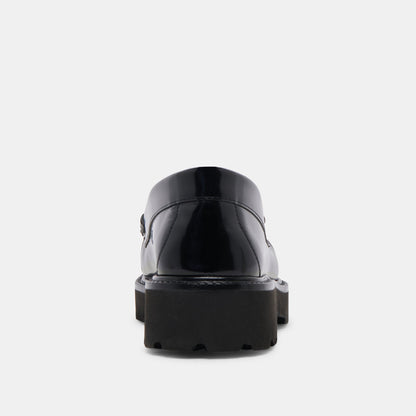 MAXWELL LOAFERS BLACK LEATHER | Dolce Vita