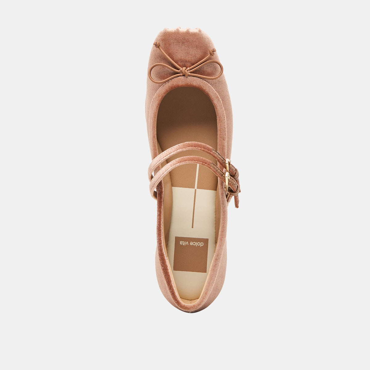 Gibsen Dk Rose Velvet Ballet Flats | Dolce Vita