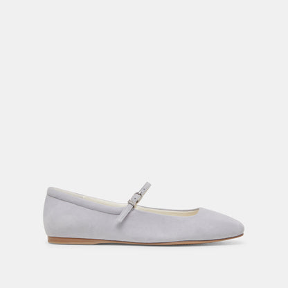 REYES BALLET FLATS DUSTY BLUE SUEDE | Dolce Vita