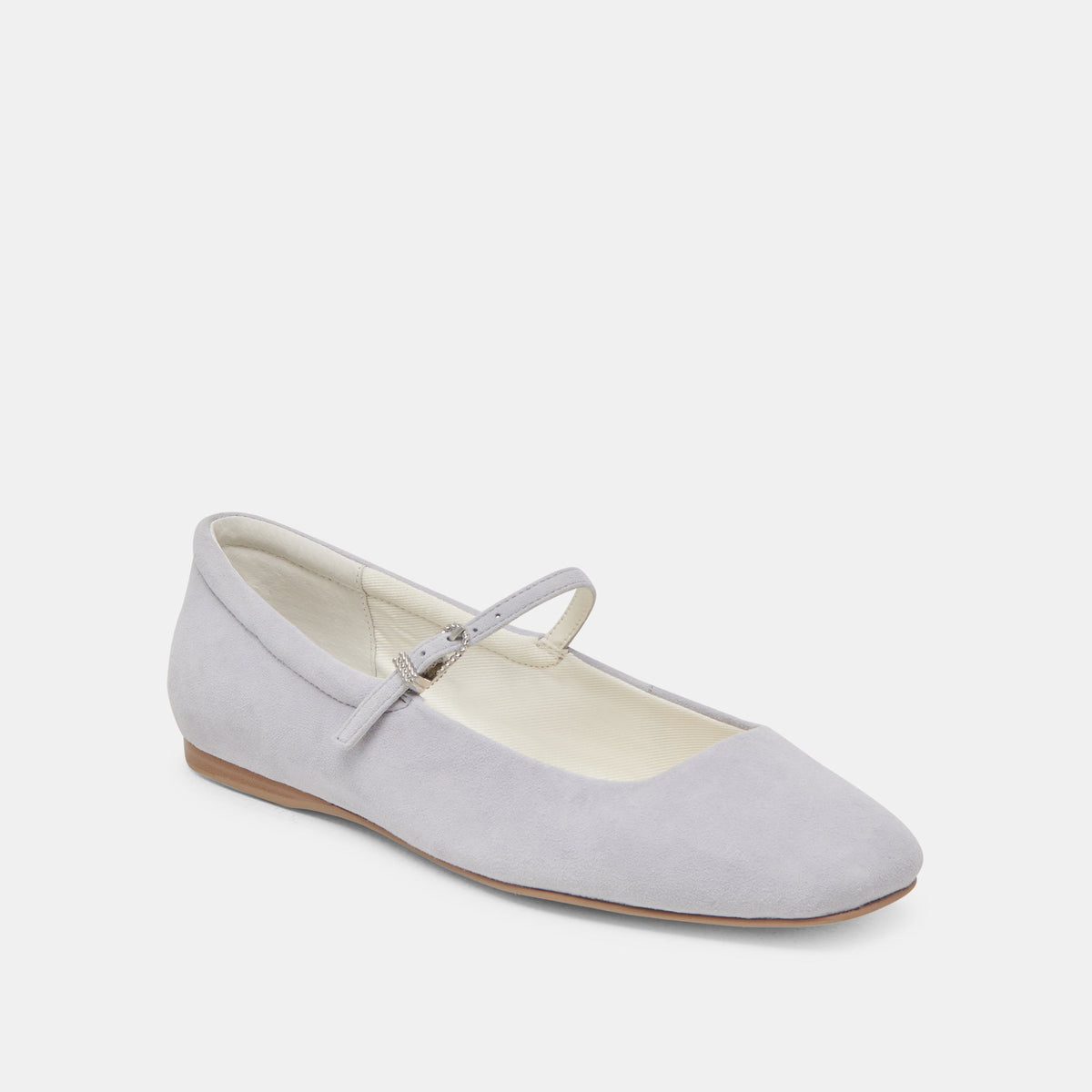 REYES BALLET FLATS DUSTY BLUE SUEDE | Dolce Vita