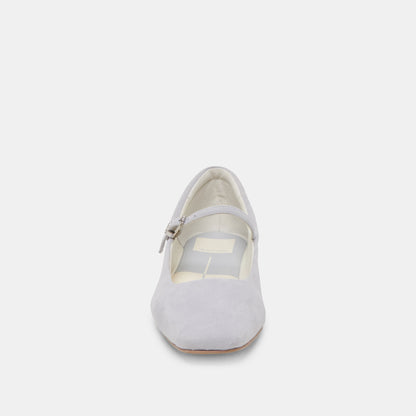 REYES BALLET FLATS DUSTY BLUE SUEDE | Dolce Vita
