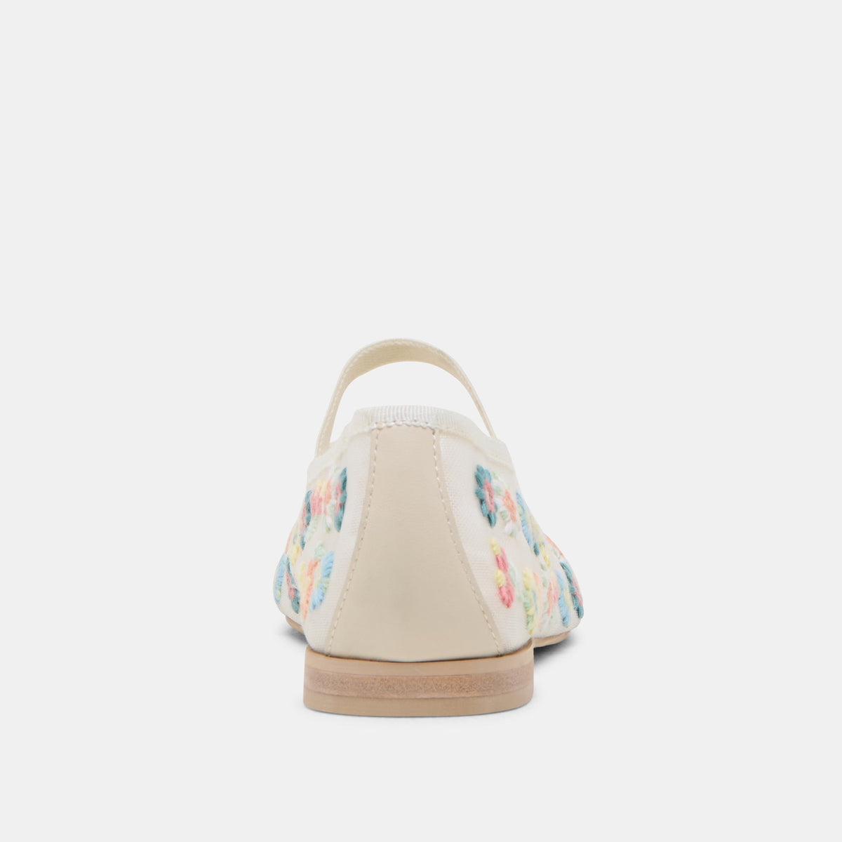 CADEL FLORAL BALLET FLATS IVORY FLORAL MESH | Dolce Vita