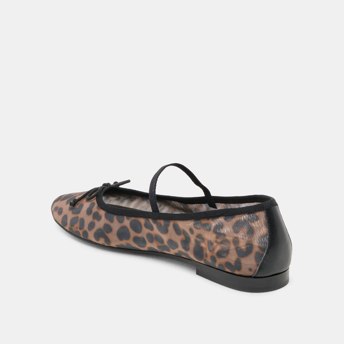 CADEL BALLET FLATS DK LEOPARD MESH | Dolce Vita
