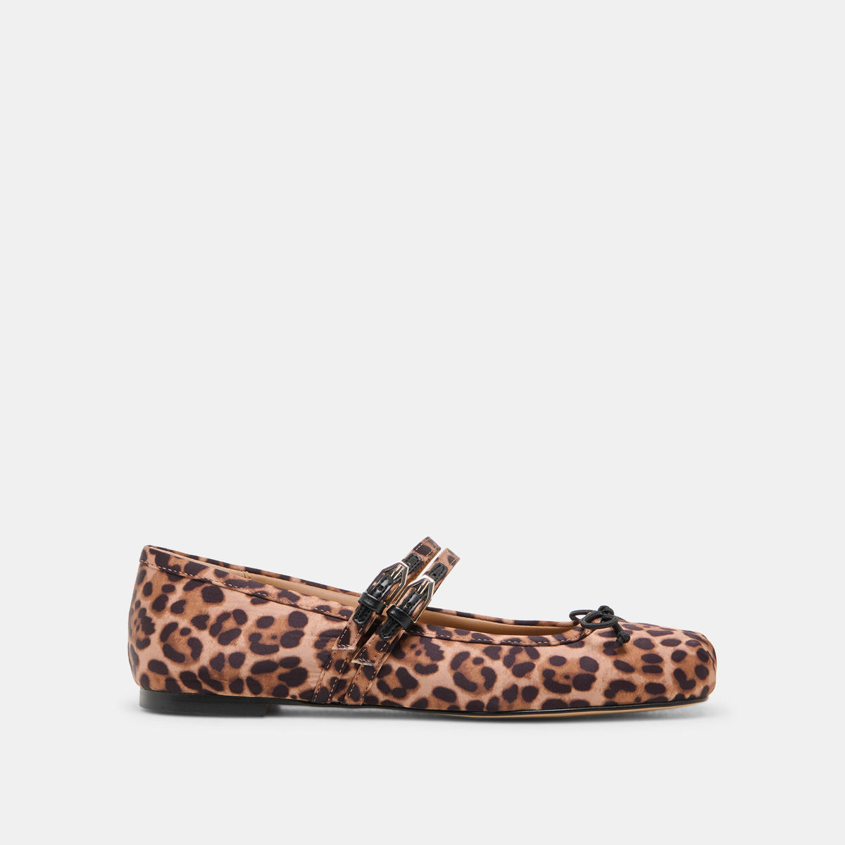 Gibsen Dk Leopard Satin Ballet Flats | Dolce Vita