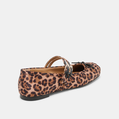 Gibsen Dk Leopard Satin Ballet Flats | Dolce Vita