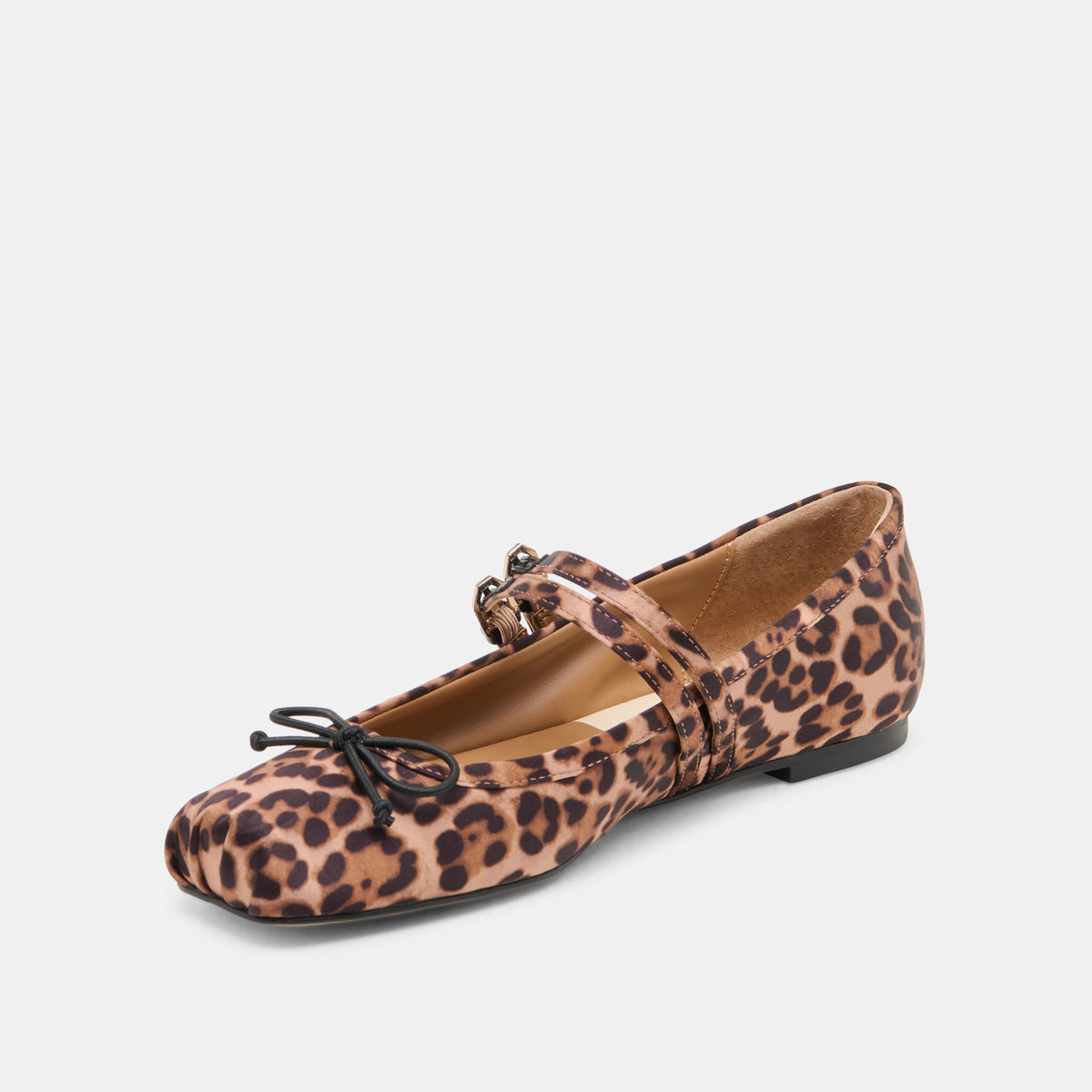 Gibsen Dk Leopard Satin Ballet Flats | Dolce Vita