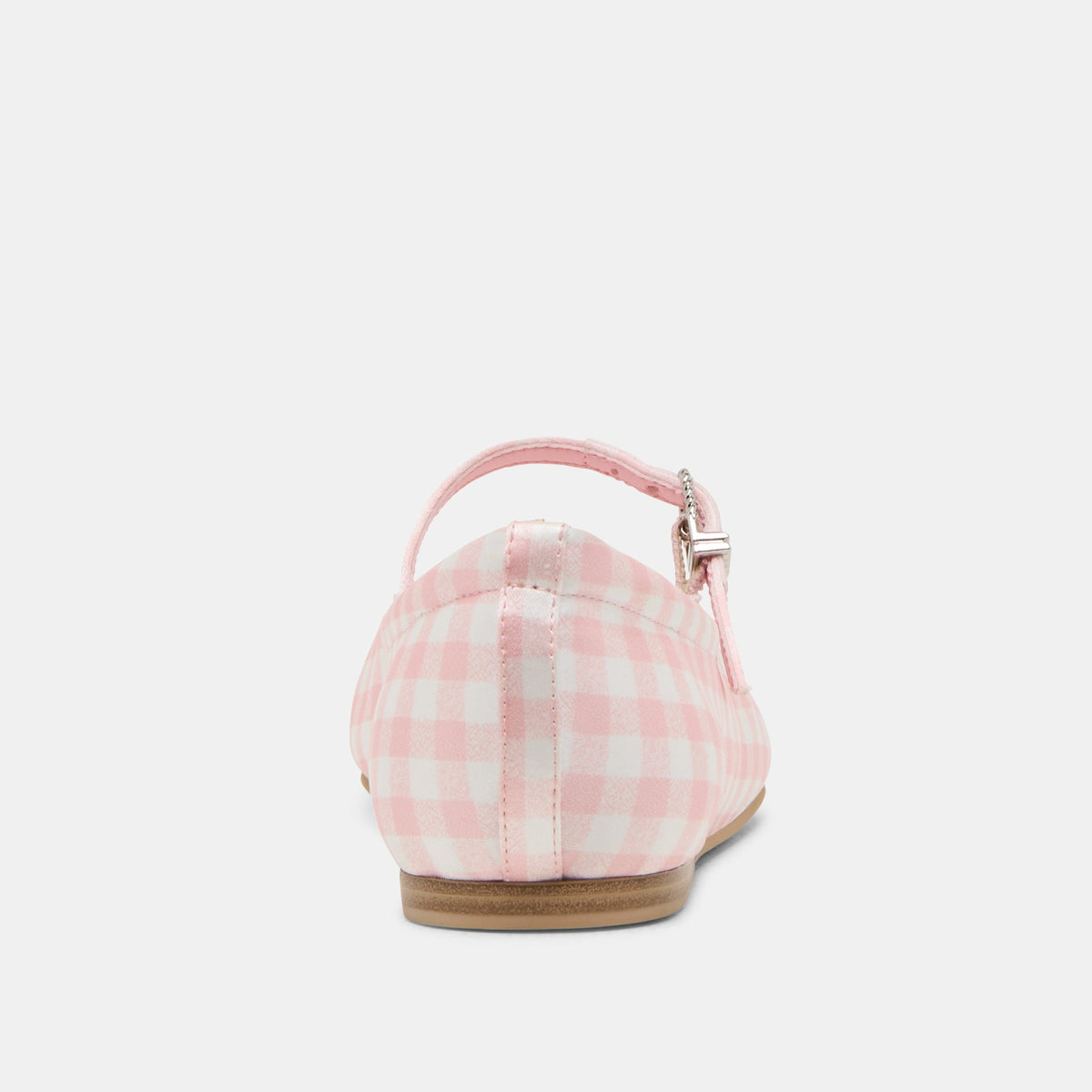 Reyes X Byrdie Golf Pink Plaid Gingham Ballet Flats | Dolce Vita