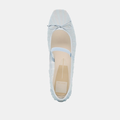 Raeven Light Blue Tulle Ballet Flats | Dolce Vita