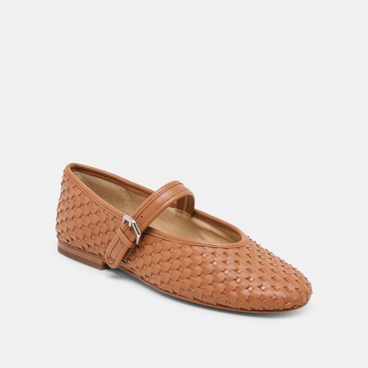 Roslyn Saddle Woven Leather Ballet Flats | Dolce Vita