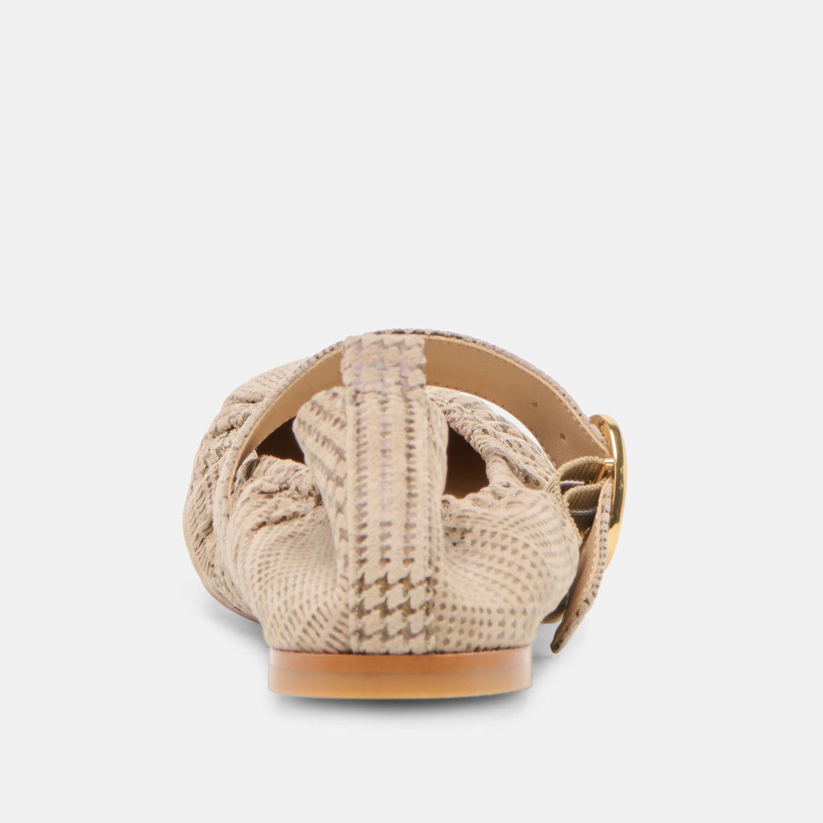 Caely Herringbone Printed Suede Ballet Flats | Dolce Vita