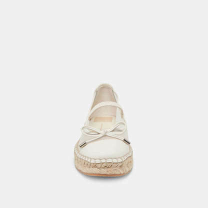 CAMBRE BALLET FLATS WHITE MESH | Dolce Vita