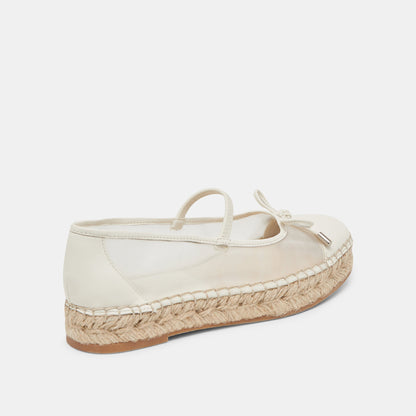 CAMBRE BALLET FLATS WHITE MESH | Dolce Vita