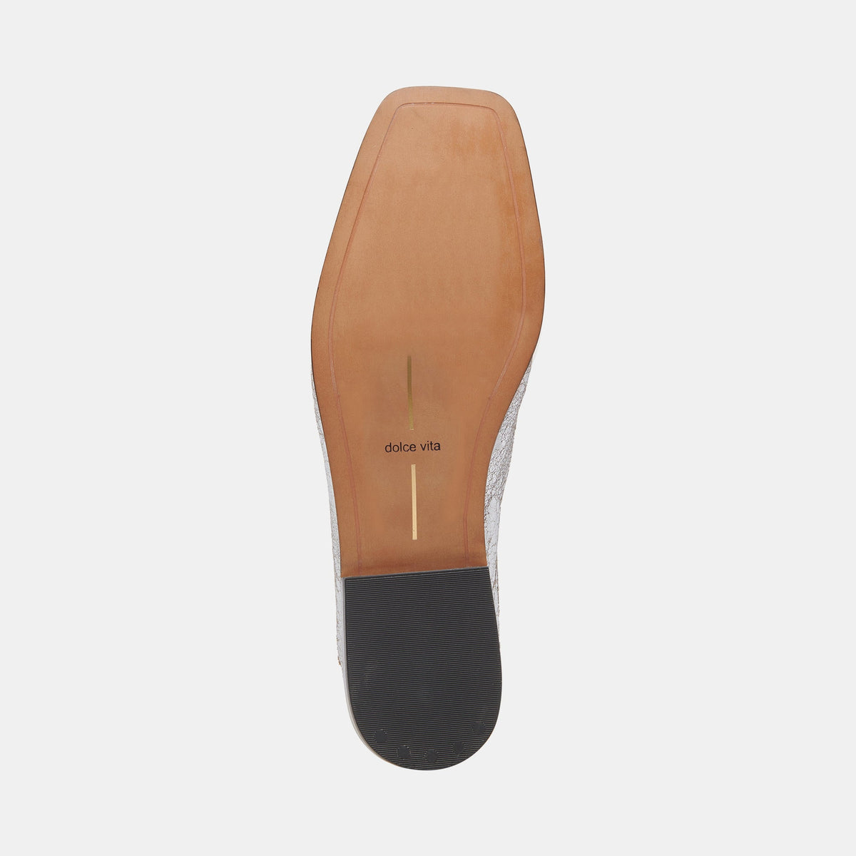 Beny Flats Silver Distressed Leather | Dolce Vita