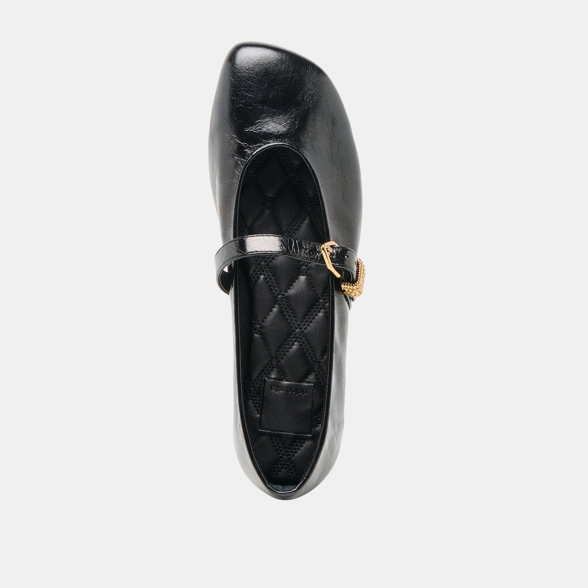 Alizza Midnight Crinkle Patent Ballet Flats | Dolce Vita