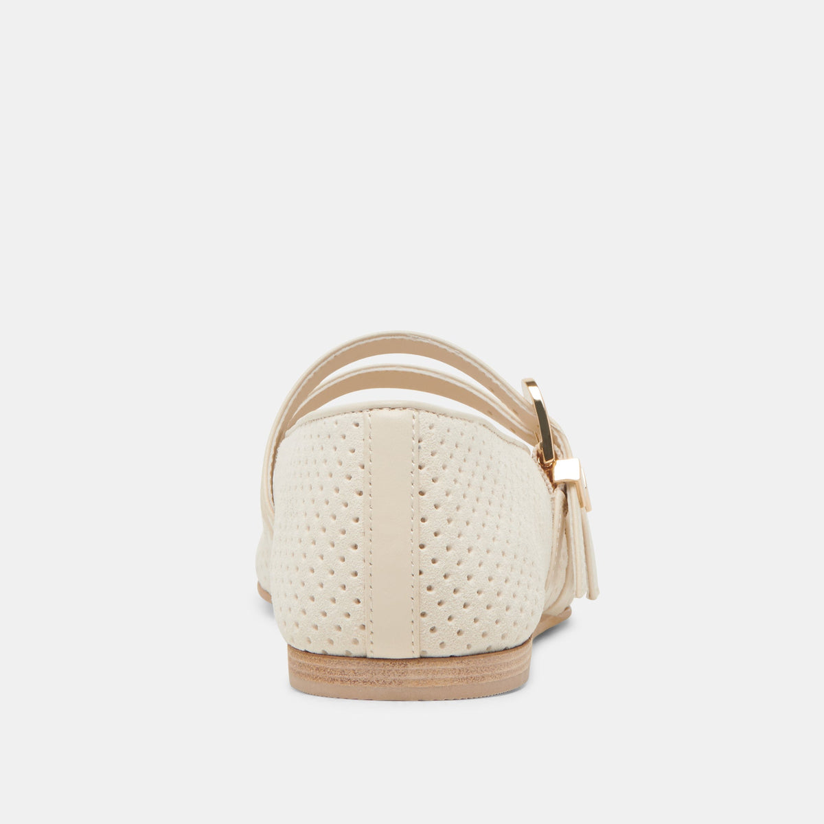 BAYLEE BALLET FLATS BONE PERFORATED SUEDE | Dolce Vita