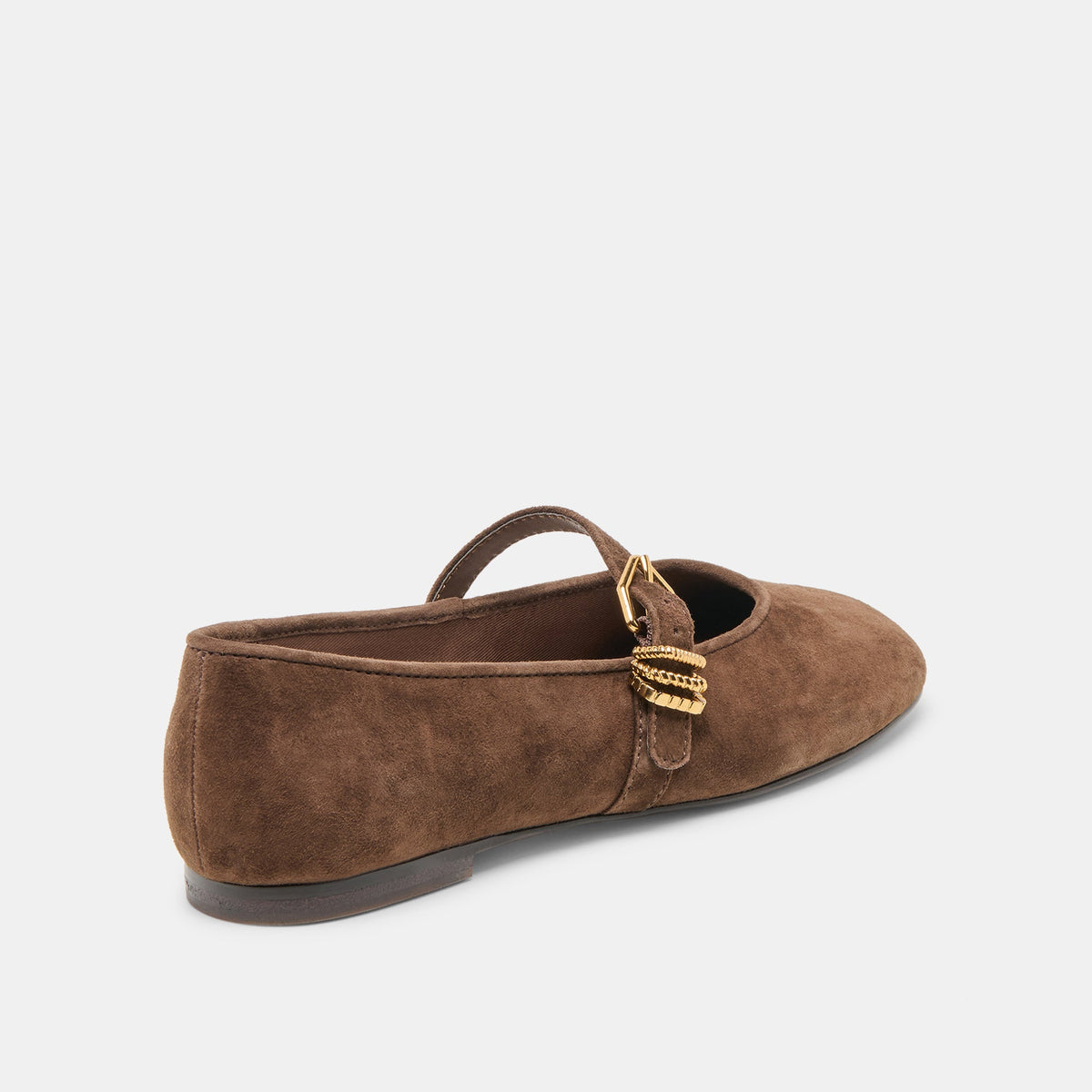 Alizza Dk Brown Suede Ballet Flats | Dolce Vita