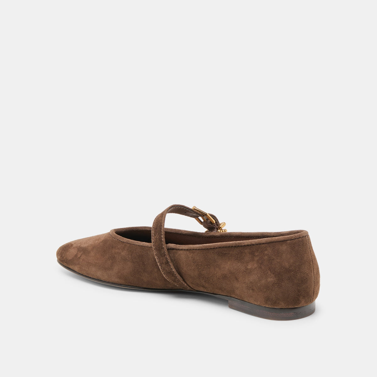 Alizza Dk Brown Suede Ballet Flats | Dolce Vita